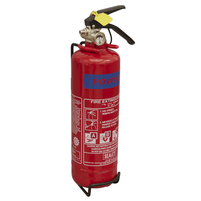 Sealey SDPE01 Dry Powder Fire Extinguisher 1kg - SDPE01 - Sealey Tools UK - Trade Counter Direct