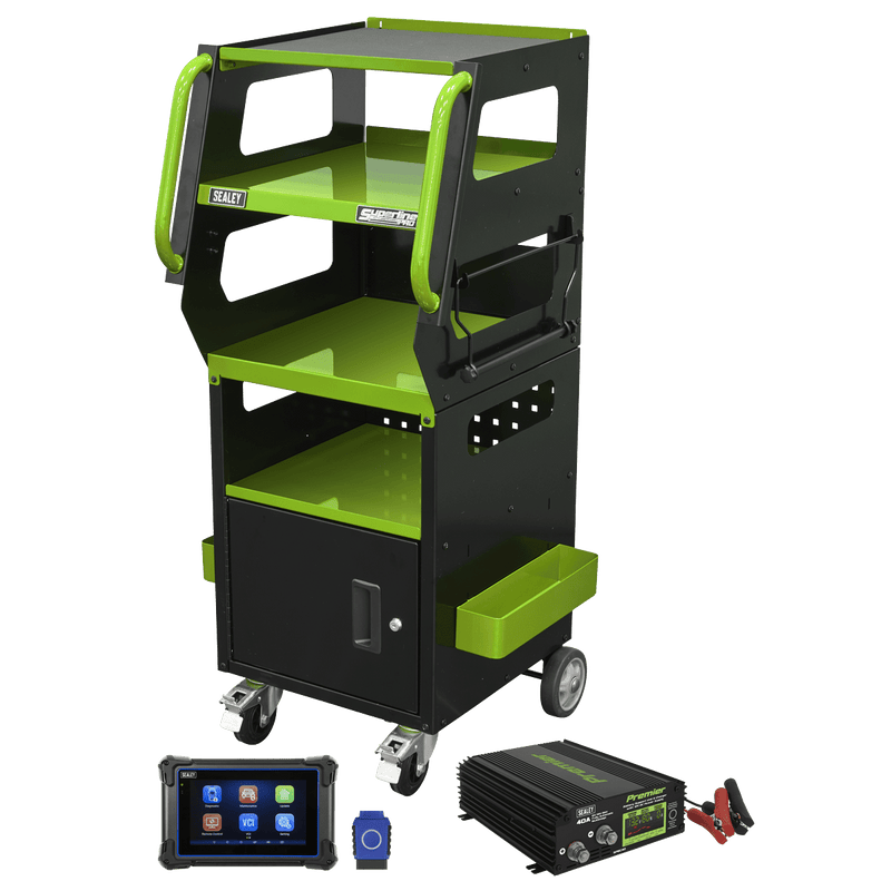 Sealey SDS1G1 Diagnostic Support Station - Green - SDS1G1 - Sealey Tools UK - Trade Counter Direct