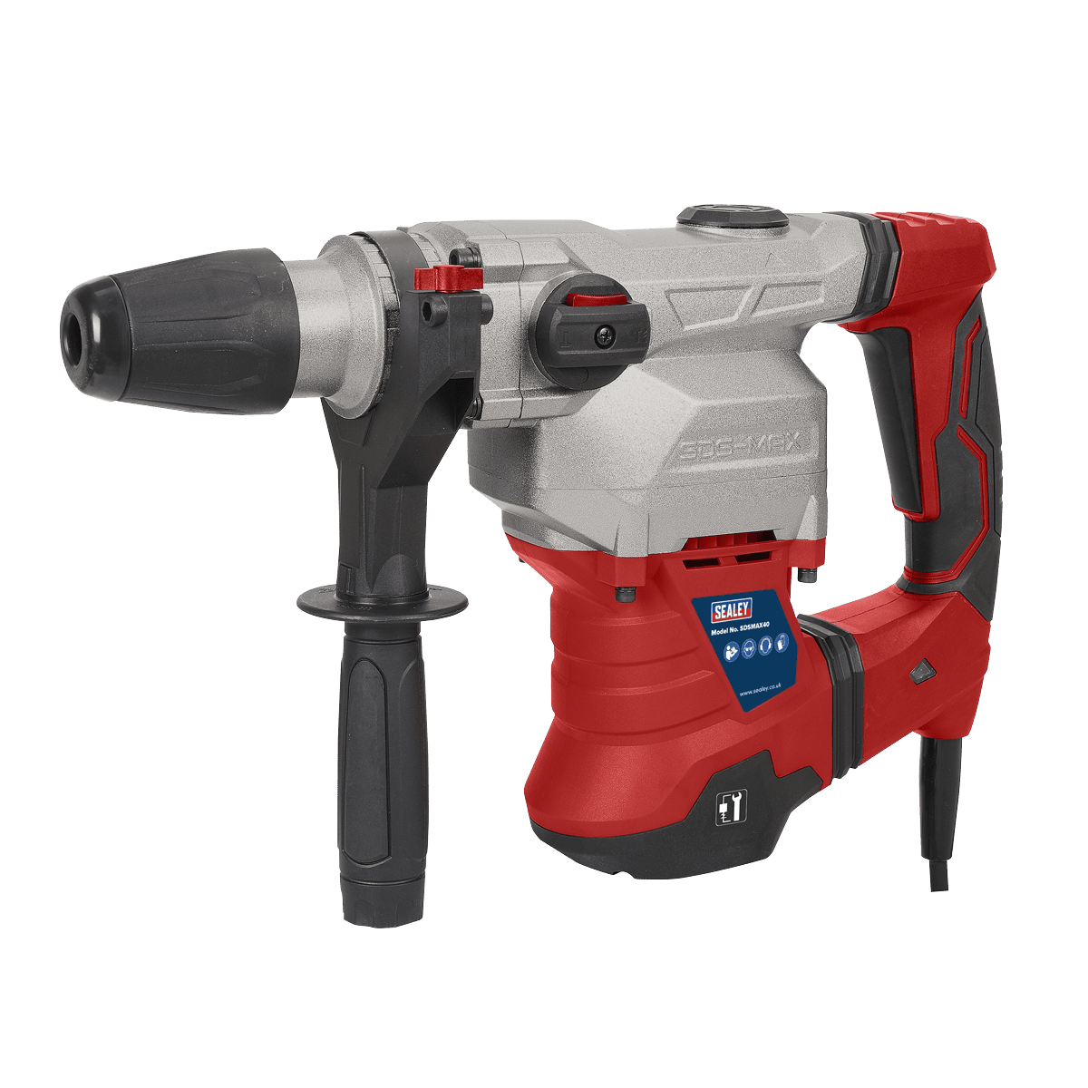 Sealey SDSMAX40 Rotary Hammer Drill SDS MAX 40mm 1500W/230V - SDSMAX40 - Sealey Tools UK - Trade Counter Direct