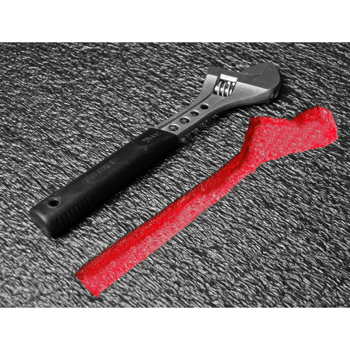 Sealey SF50R Easy Peel Shadow Foam® 1200 x 550 x 50mm - Red/Black - SF50R - Sealey Tools UK - Trade Counter Direct