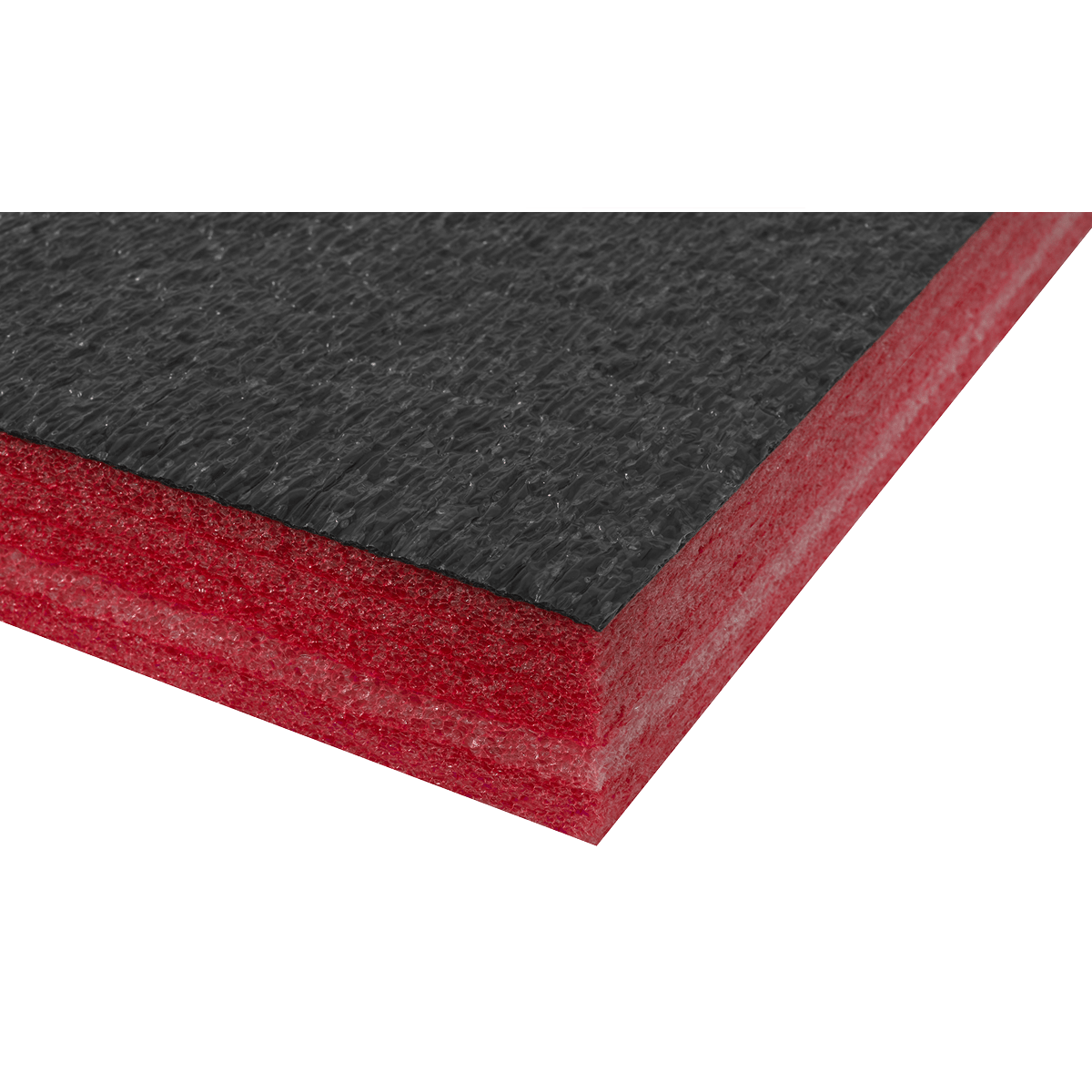 Sealey SF50R Easy Peel Shadow Foam® 1200 x 550 x 50mm - Red/Black - SF50R - Sealey Tools UK - Trade Counter Direct