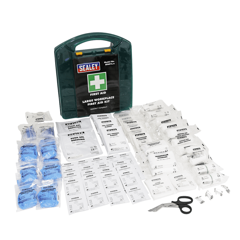 Sealey SFA01L First Aid Kit, Large - BS 8599-1 Compliant - SFA01L - Sealey Tools UK - Trade Counter Direct
