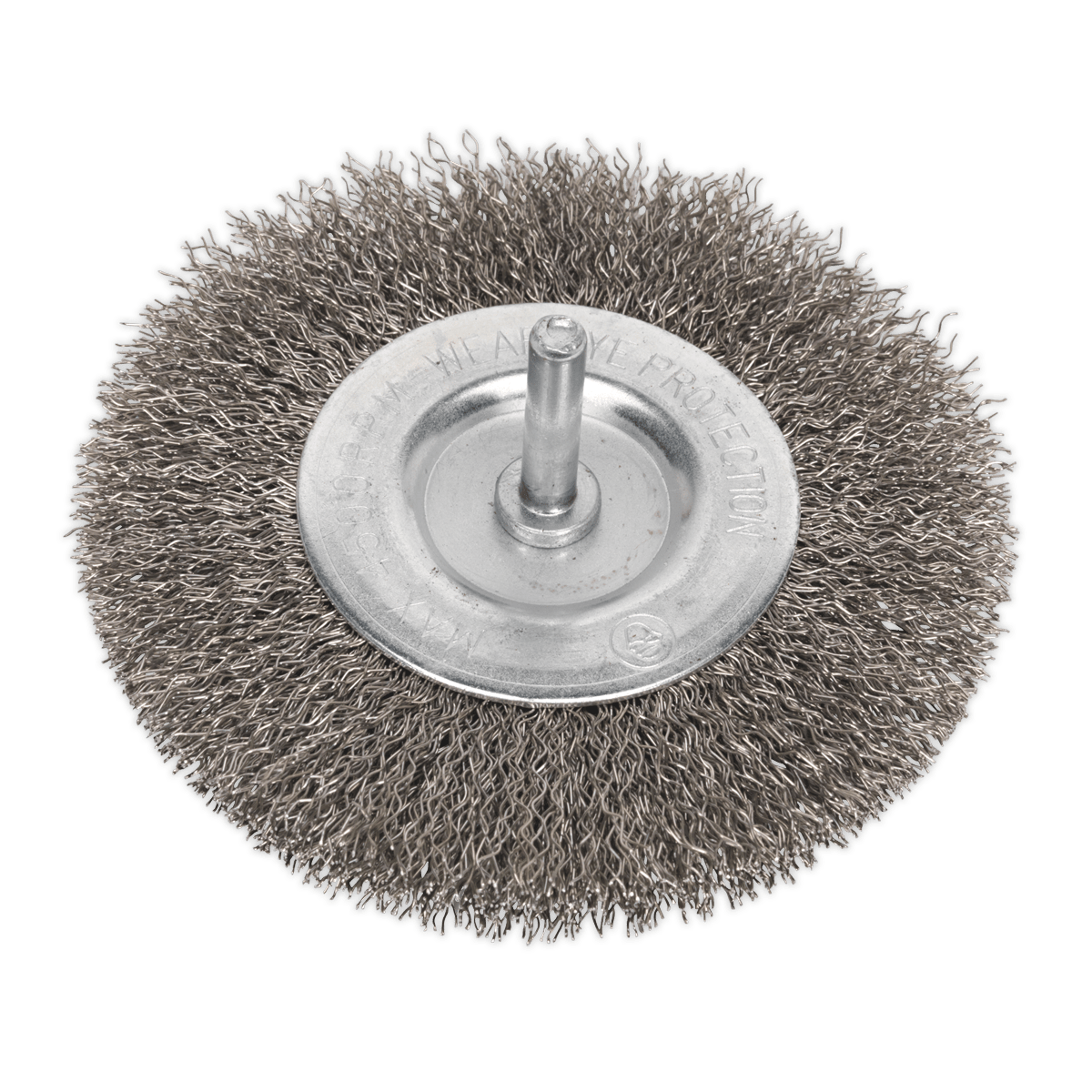 Sealey SFBS100 Flat Wire Brush Stainless Steel 100mm with 6mm Shaft - SFBS100 - Sealey Tools UK - Trade Counter Direct
