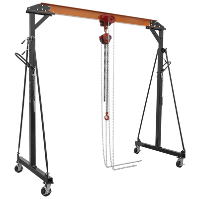 Sealey SG1000KITG Portable Adjustable Gantry Crane with Geared Trolley Combo 1 Tonne - SG1000KITG - Sealey Tools UK - Trade Counter Direct