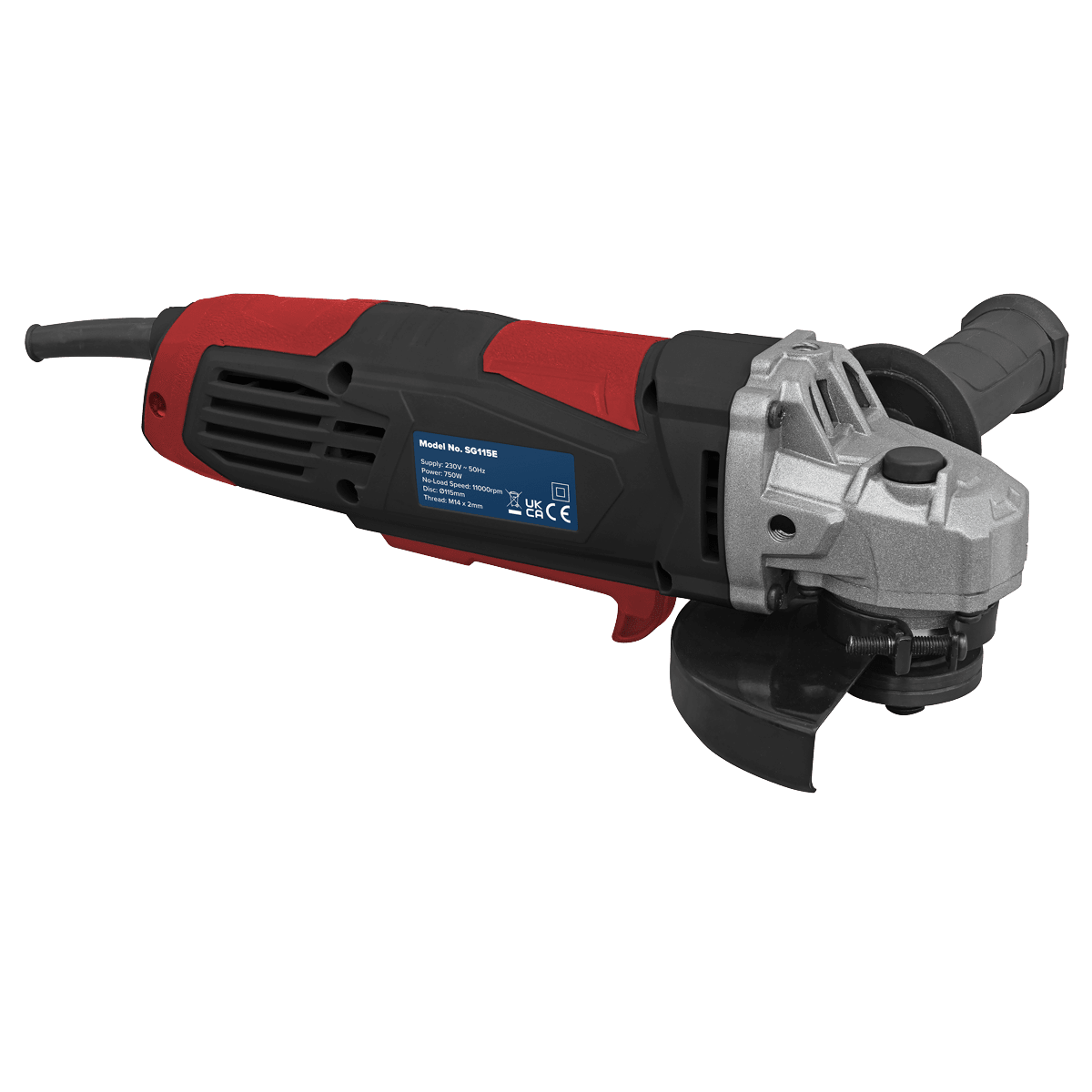 Sealey SG115E 115mm Angle Grinder 750W - SG115E - Sealey Tools UK - Trade Counter Direct
