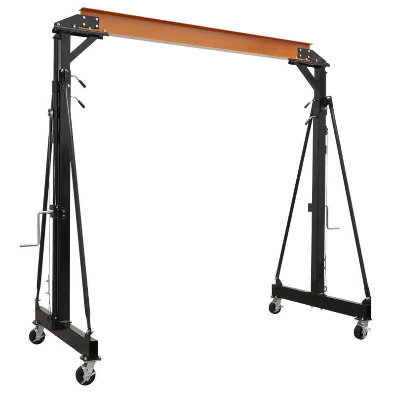 Sealey SG2000W Portable Gantry Crane Adjustable 2tonne - SG2000W - Sealey Tools UK - Trade Counter Direct