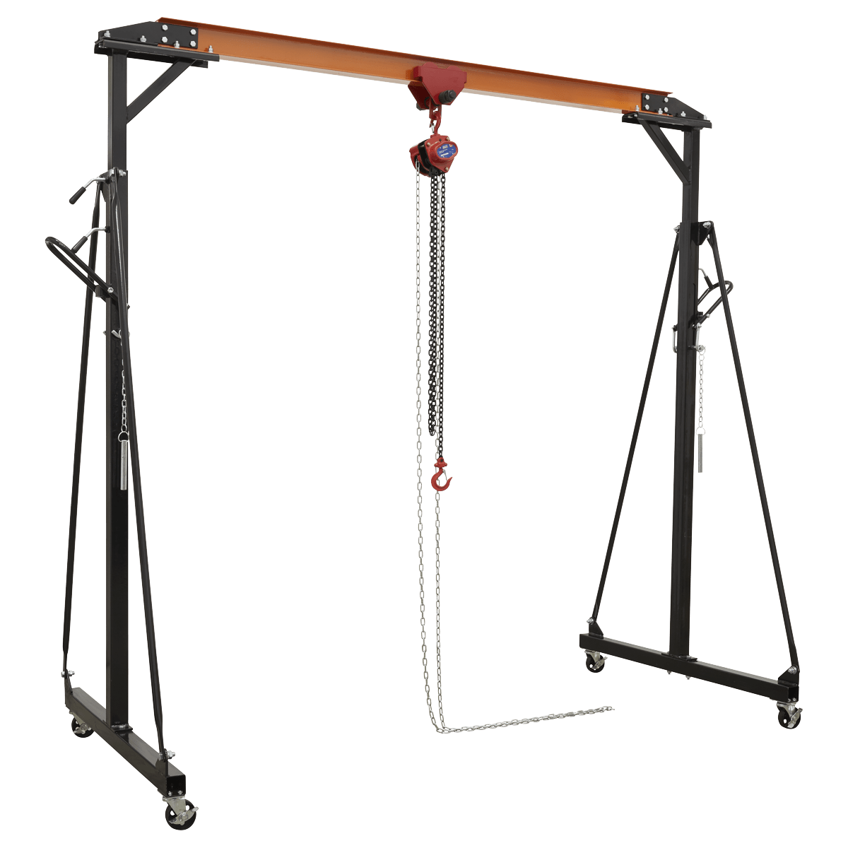 Sealey SG500KIT Portable Gantry Crane Adjustable 0.5tonne Combo - SG500KIT - Sealey Tools UK - Trade Counter Direct