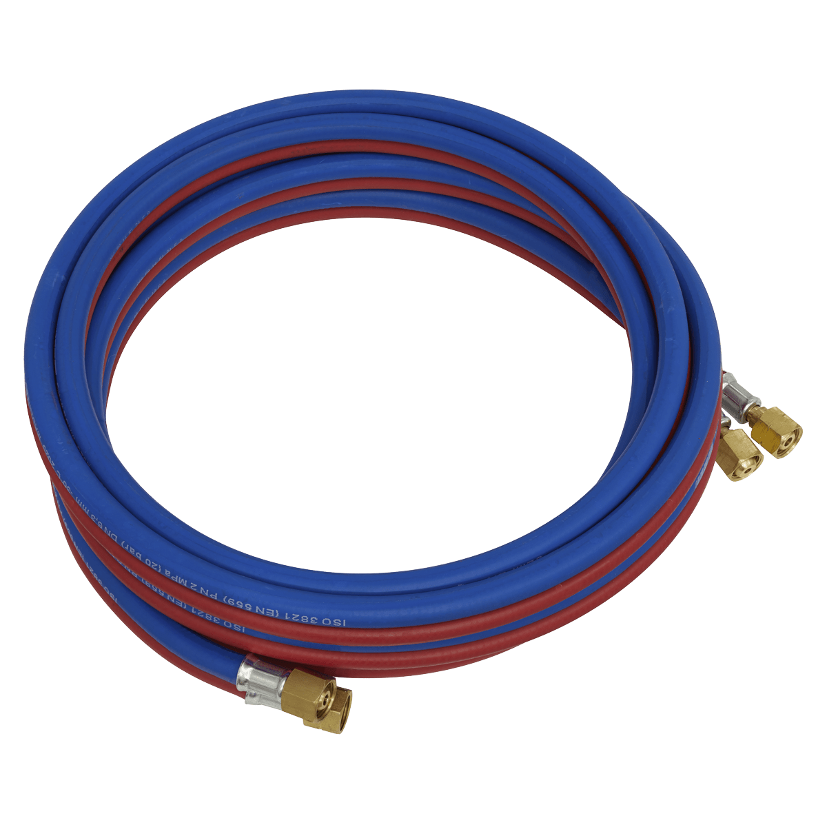 Sealey SGA5 Oxyacetylene Twin Rubber Hose Set 5m - SGA5 - Sealey Tools UK - Trade Counter Direct