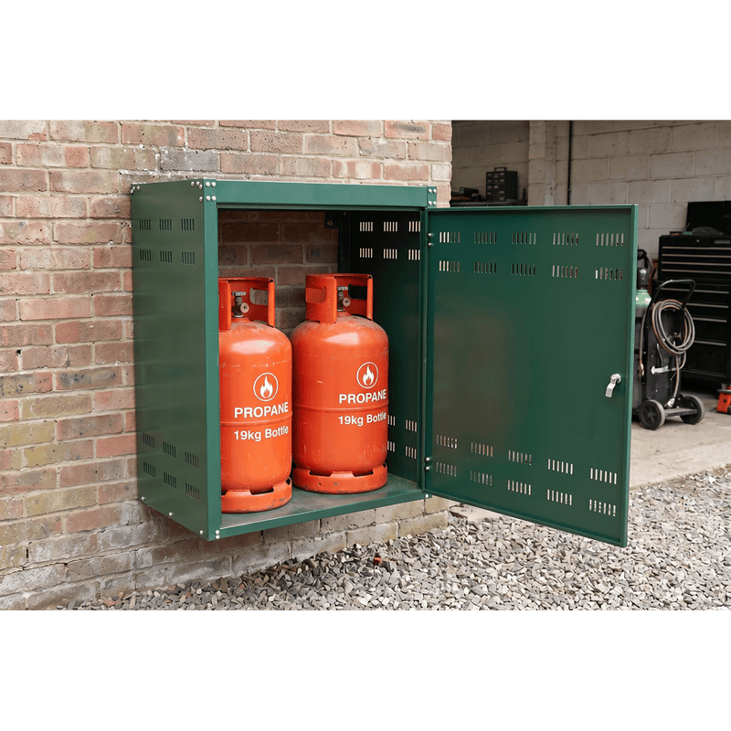 Sealey SGCSC219 Solid Gas Cylinder Safety Cabinet - 2 x 19kg - SGCSC219 - Sealey Tools UK - Trade Counter Direct