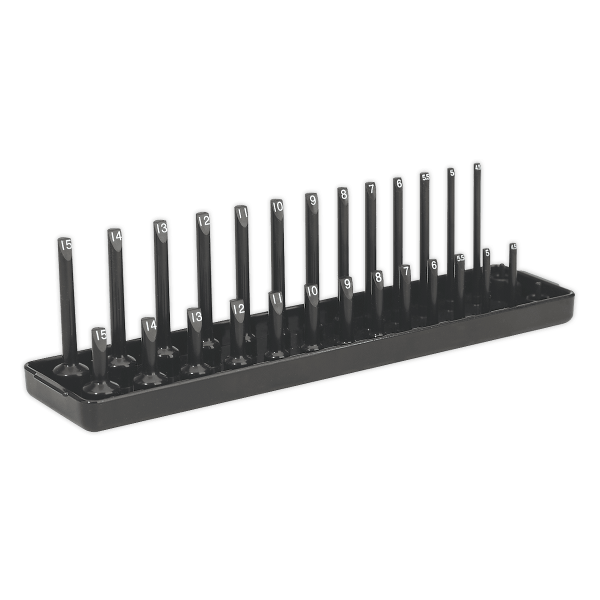 Sealey SH1414 Socket Holder 1/4"Sq Drive 4 - 15mm - SH1414 - Sealey Tools UK - Trade Counter Direct