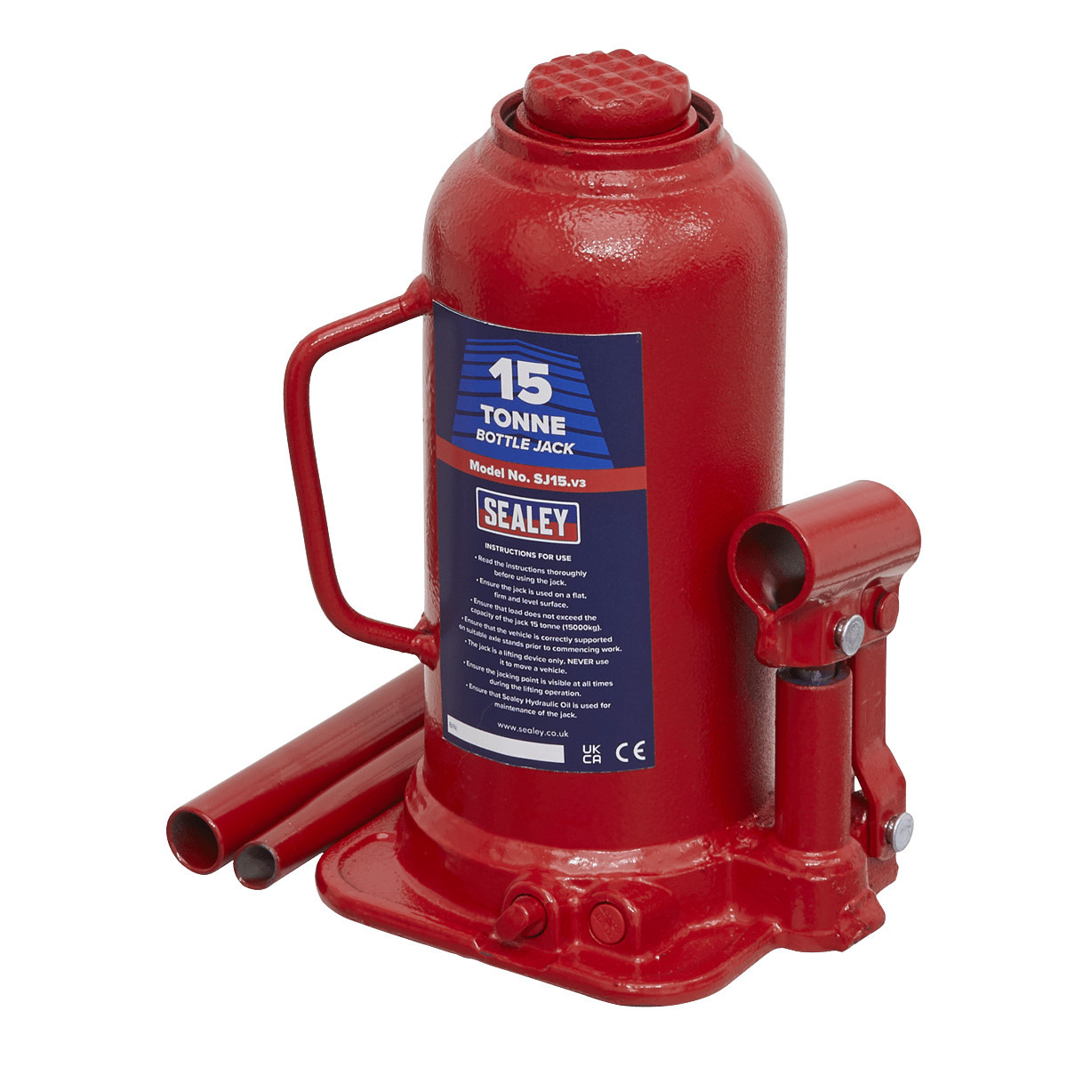 Sealey SJ15 Bottle Jack 15tonne - SJ15 - Sealey Tools UK - Trade Counter Direct