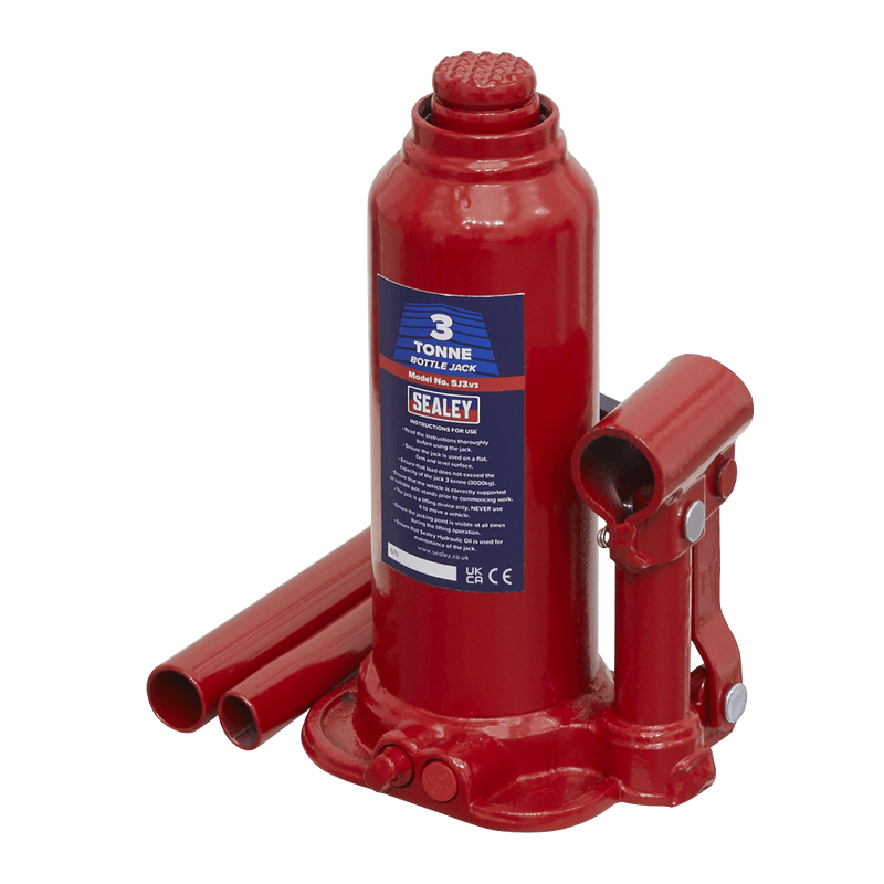 Sealey SJ3 Bottle Jack 3tonne - SJ3 - Sealey Tools UK - Trade Counter Direct