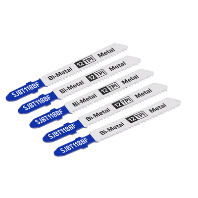 Sealey SJBT118BF Jigsaw Blade for Metal 75mm 12tpi - Pack of 5 - SJBT118BF - Sealey Tools UK - Trade Counter Direct