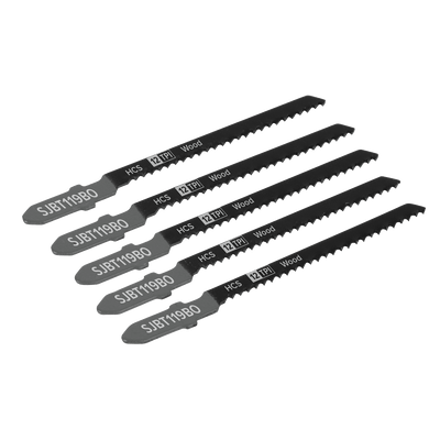 Sealey SJBT119BO Jigsaw Blade for General Wood 75mm 12tpi - Pack of 5 - SJBT119BO - Sealey Tools UK - Trade Counter Direct
