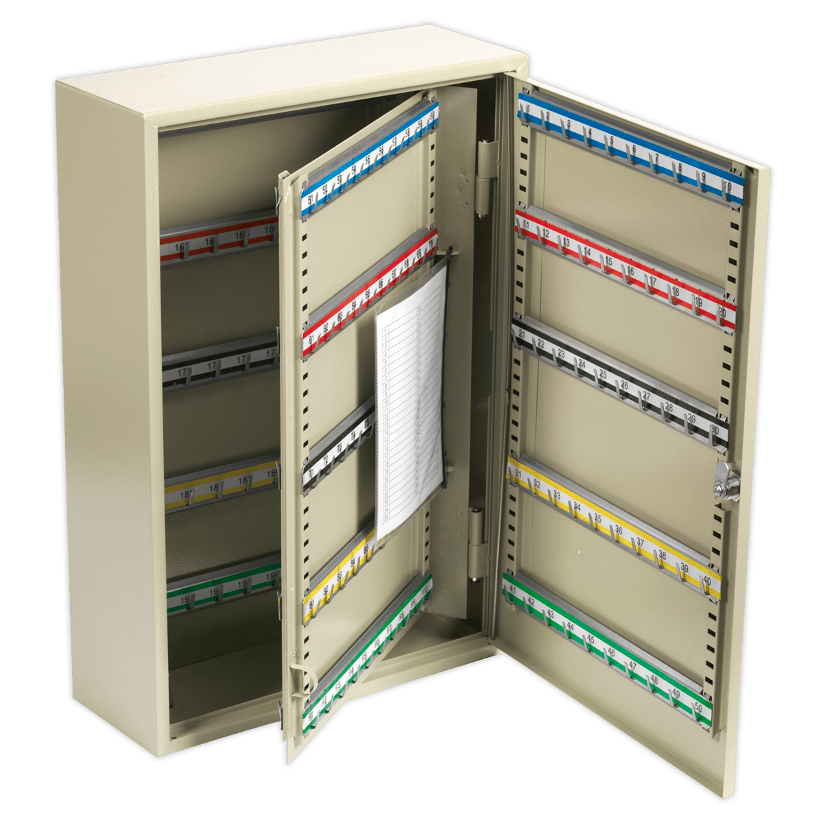Sealey SKC200 Key Cabinet 200 Key Capacity - SKC200 - Sealey Tools UK - Trade Counter Direct