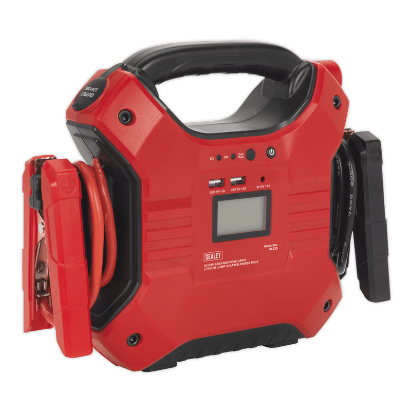 Sealey SL32S Jump Starter Power Pack Lithium - ion Phosphate (LiFePo4) 12/24V 1200/450 Peak Amps - SL32S - Sealey Tools UK - Trade Counter Direct