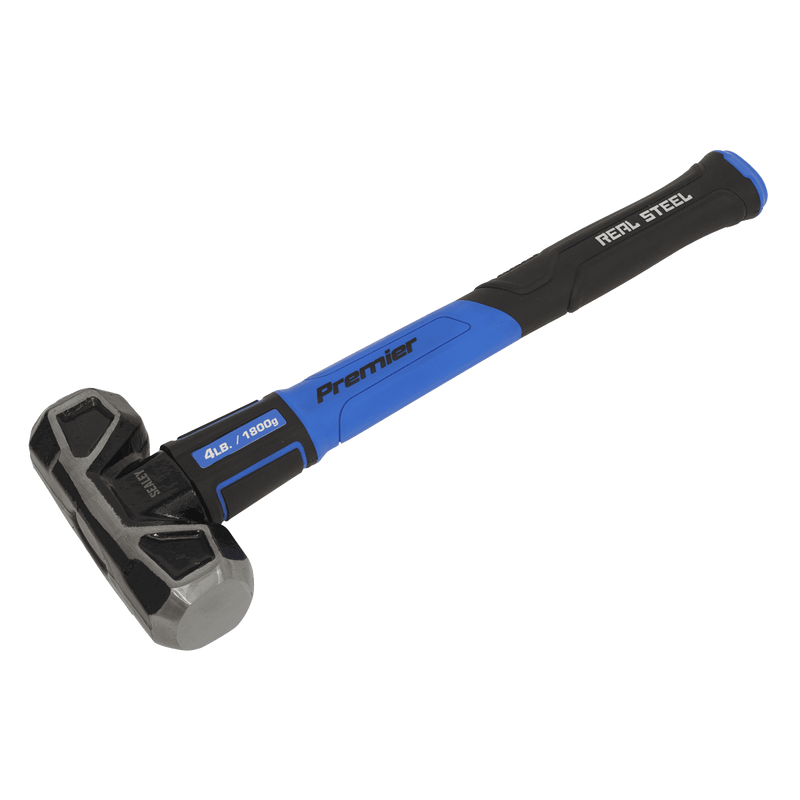 Sealey SLHG04 Sledge Hammer with Fibreglass Shaft 4lb Short Handle - SLHG04 - Sealey Tools UK - Trade Counter Direct