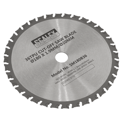 Sealey SM180B36 Cut-Off Saw Blade 180 x 1.9mm/20mm 36tpu - SM180B36 - Sealey Tools UK - Trade Counter Direct