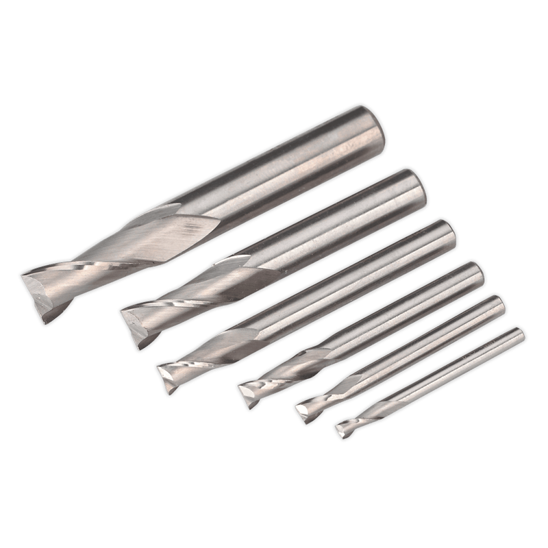 Sealey SM2503EMSET HSS End Mill Set MT2 3-10mm - SM2503EMSET - Sealey Tools UK - Trade Counter Direct