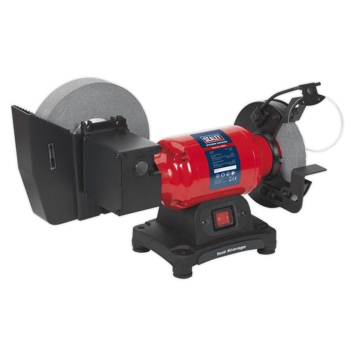 Sealey SM521 Bench Grinder Wet & Dry Ø200/150mm 250W/230V - SM521 - Sealey Tools UK - Trade Counter Direct