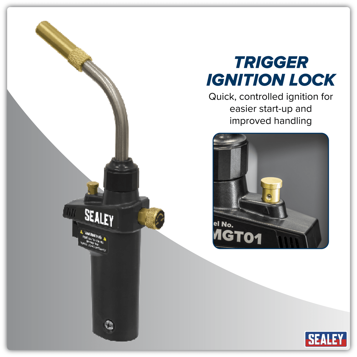 Sealey SMGT01 Brazing & Soldering MAPP Gas Torch - SMGT01 - Sealey Tools UK - Trade Counter Direct