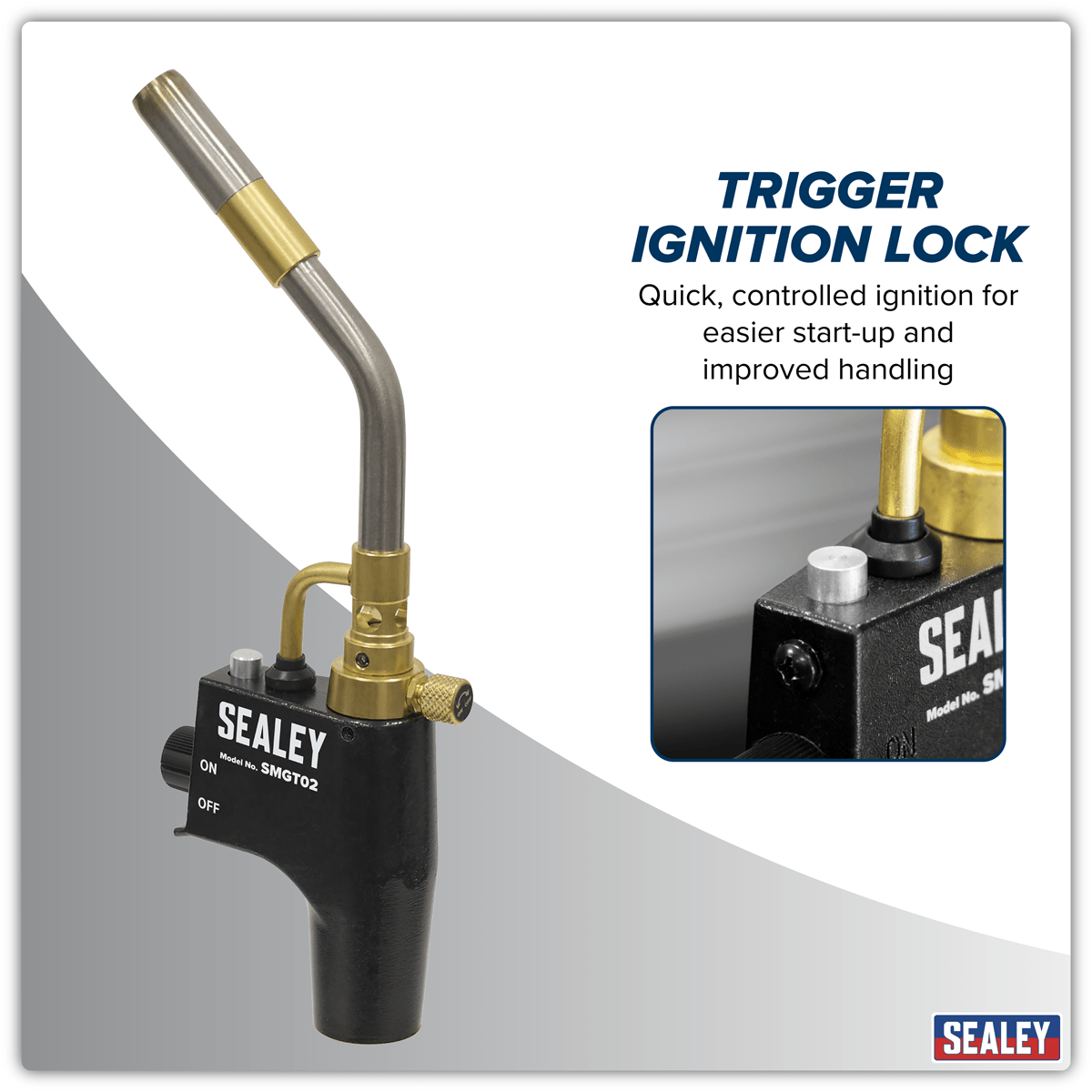 Sealey SMGT02 Industrial MAPP & Propane Gas Brazing Torch - SMGT02 - Sealey Tools UK - Trade Counter Direct