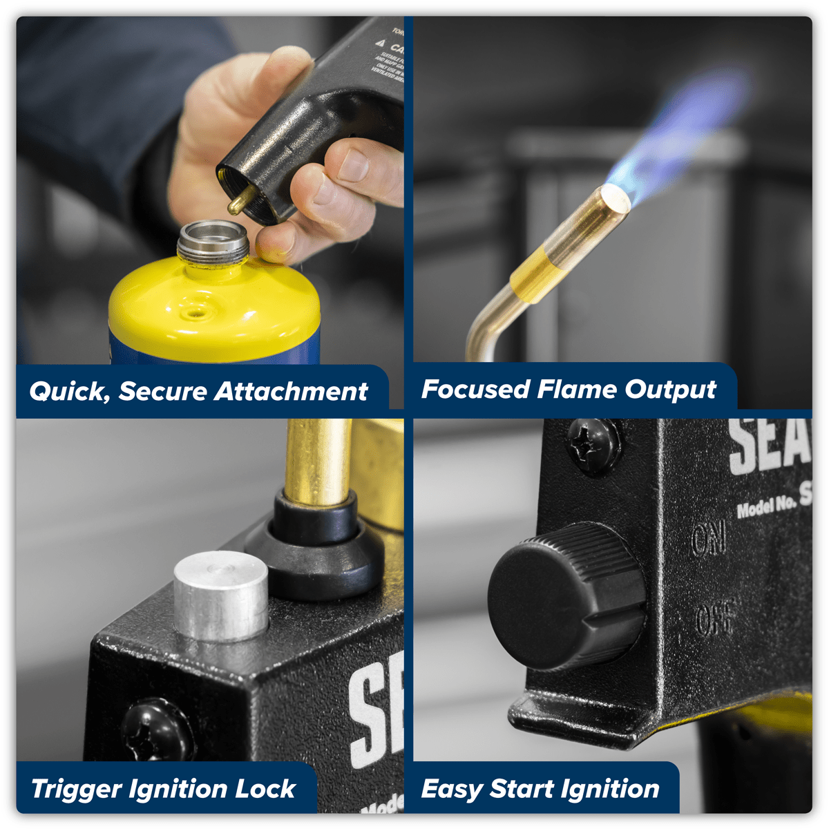 Sealey SMGT02 Industrial MAPP & Propane Gas Brazing Torch - SMGT02 - Sealey Tools UK - Trade Counter Direct