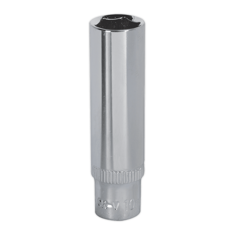 Sealey SP1410D WallDrive® Socket 10mm Deep 1/4"Sq Drive Fully Polished - SP1410D - Sealey Tools UK - Trade Counter Direct