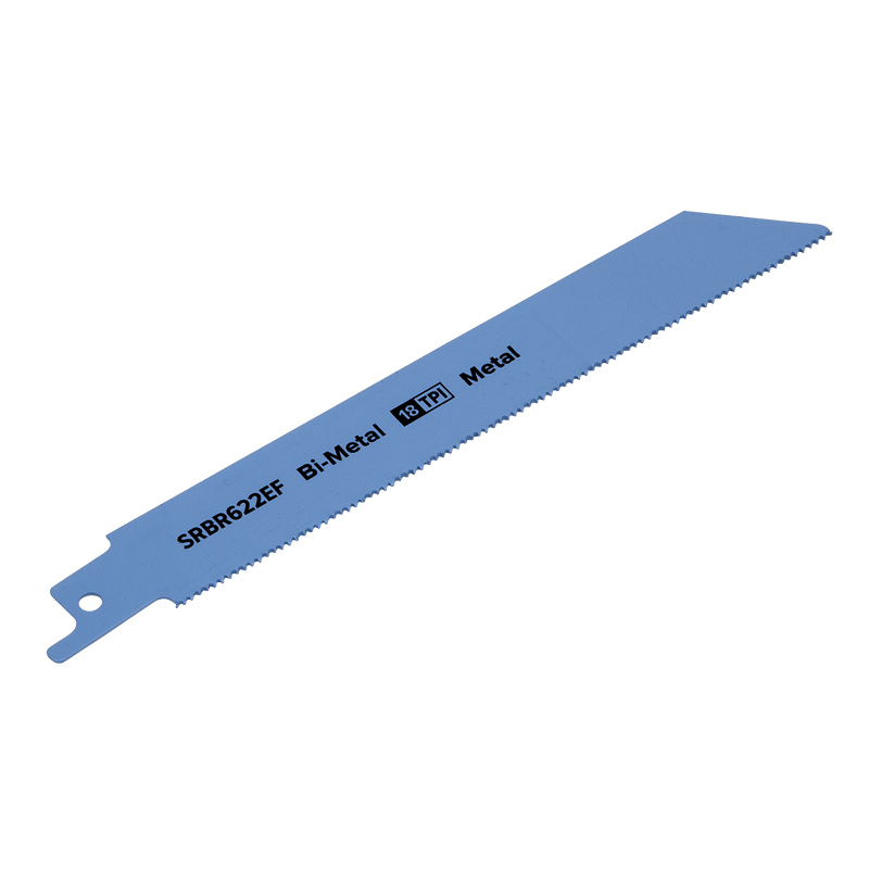 Sealey SRBR622EF Reciprocating Saw Blade for Metal 150mm 18tpi - Pack of 5 - SRBR622EF - Sealey Tools UK - Trade Counter Direct