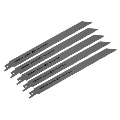 Sealey SRBR922HF Reciprocating Saw Blade for Wood & Plastics 230mm 10tpi - Pack of 5 - SRBR922HF - Sealey Tools UK - Trade Counter Direct