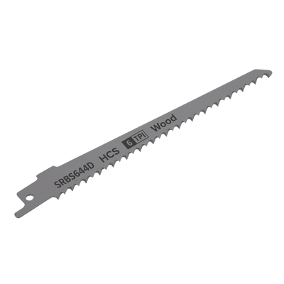 Sealey SRBS644D Reciprocating Saw Blade for Clean Wood 150mm 6tpi - Pack of 5 - SRBS644D - Sealey Tools UK - Trade Counter Direct