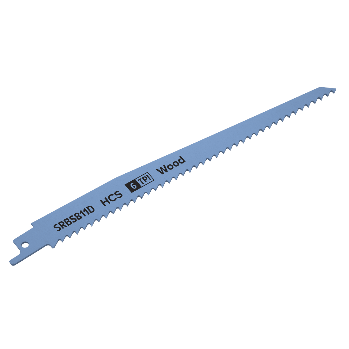 Sealey SRBS811D Reciprocating Saw Blade Clean Wood 200mm 6tpi - Pack of 5 - SRBS811D - Sealey Tools UK - Trade Counter Direct