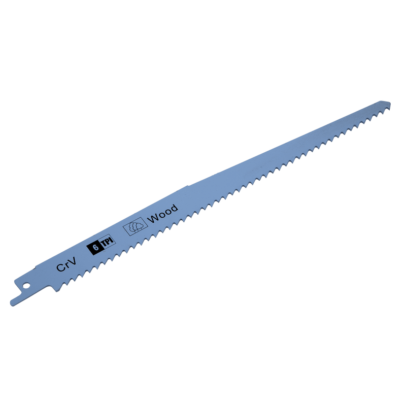 Sealey SRBS911D Reciprocating Saw Blade for Clean Wood 230mm 6tpi - Pack of 5 - SRBS911D - Sealey Tools UK - Trade Counter Direct