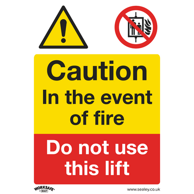 Sealey SS43P1 Worksafe® Caution Do Not Use Lift Safety Sign - Rigid Plastic - SS43P1 - Sealey Tools UK - Trade Counter Direct