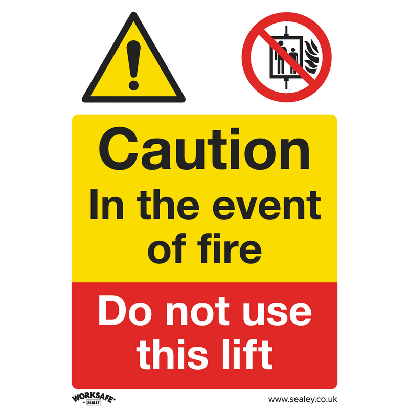 Sealey SS43P1 Worksafe® Caution Do Not Use Lift Safety Sign - Rigid Plastic - SS43P1 - Sealey Tools UK - Trade Counter Direct