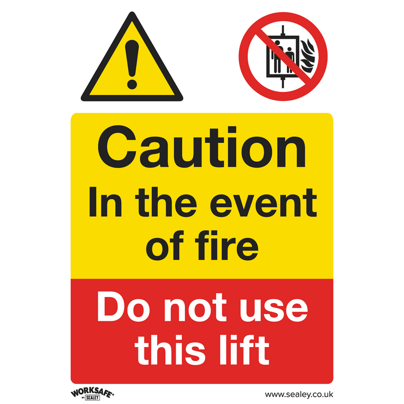 Sealey SS43V1 Worksafe® Caution Do Not Use Lift Safety Sign - Self-Adhesive Vinyl - SS43V1 - Sealey Tools UK - Trade Counter Direct