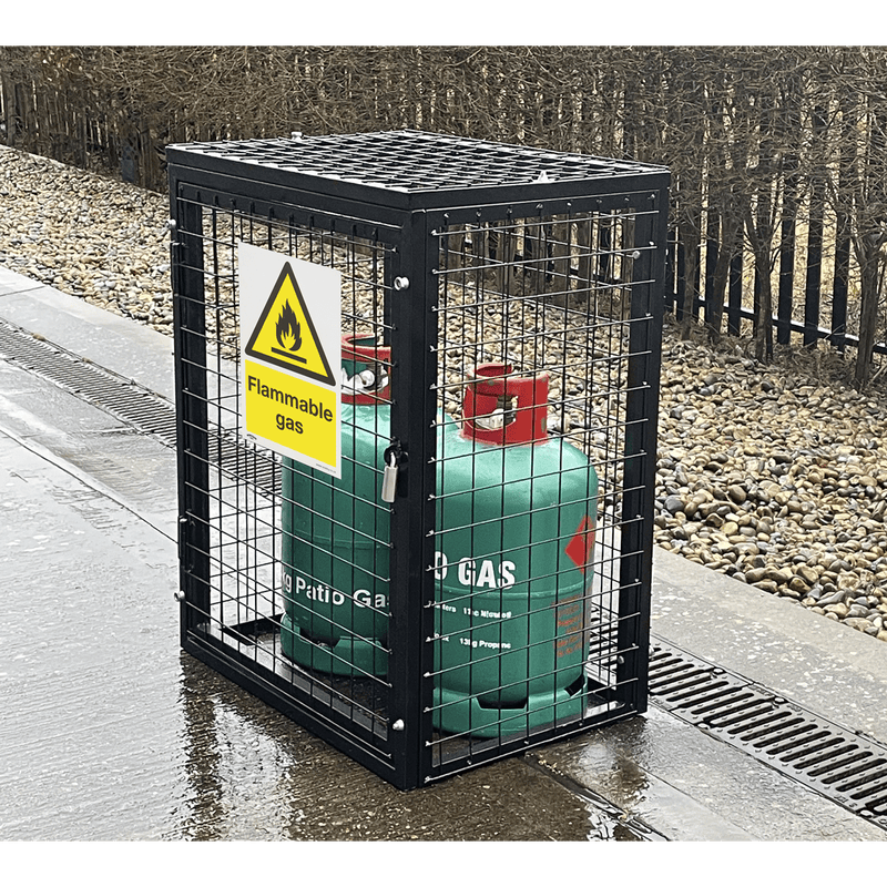 Sealey SS59V1 Worksafe® Flammable Gas Safety Sign - Self-Adhesive Vinyl - SS59V1 - Sealey Tools UK - Trade Counter Direct