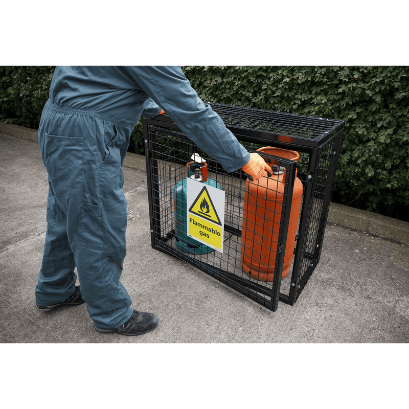 Sealey SS59V1 Worksafe® Flammable Gas Safety Sign - Self-Adhesive Vinyl - SS59V1 - Sealey Tools UK - Trade Counter Direct