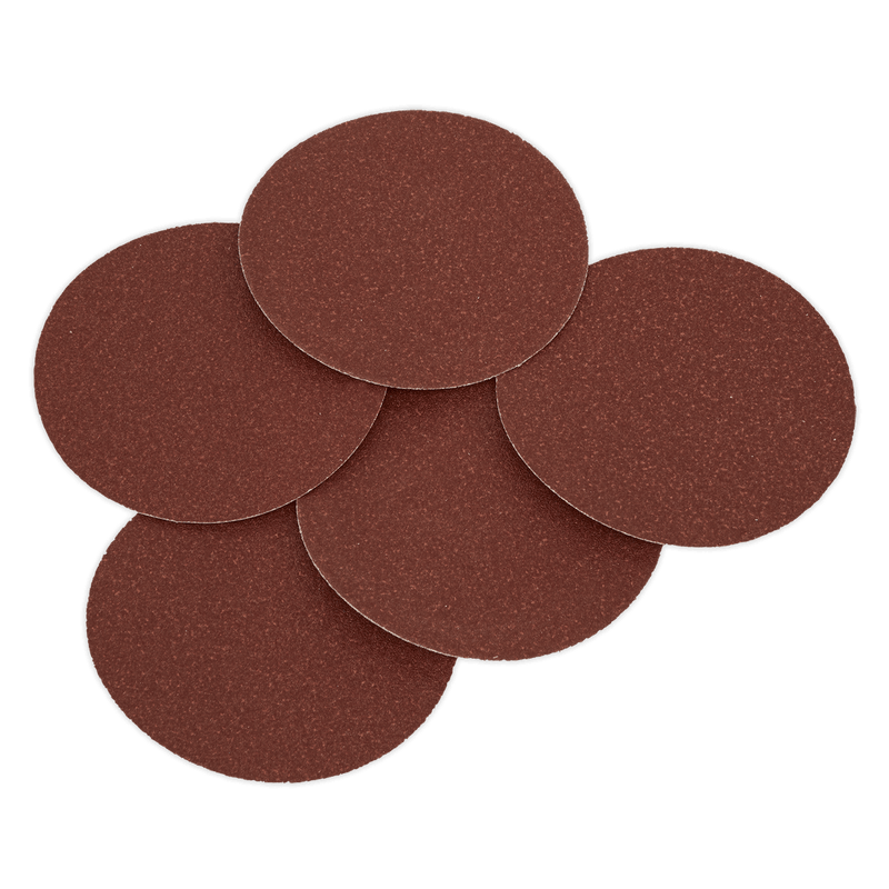 Sealey SSD01 Adhesive Backed Sanding Disc 80Grit 125mm - Pack of 5 - SSD01 - Sealey Tools UK - Trade Counter Direct