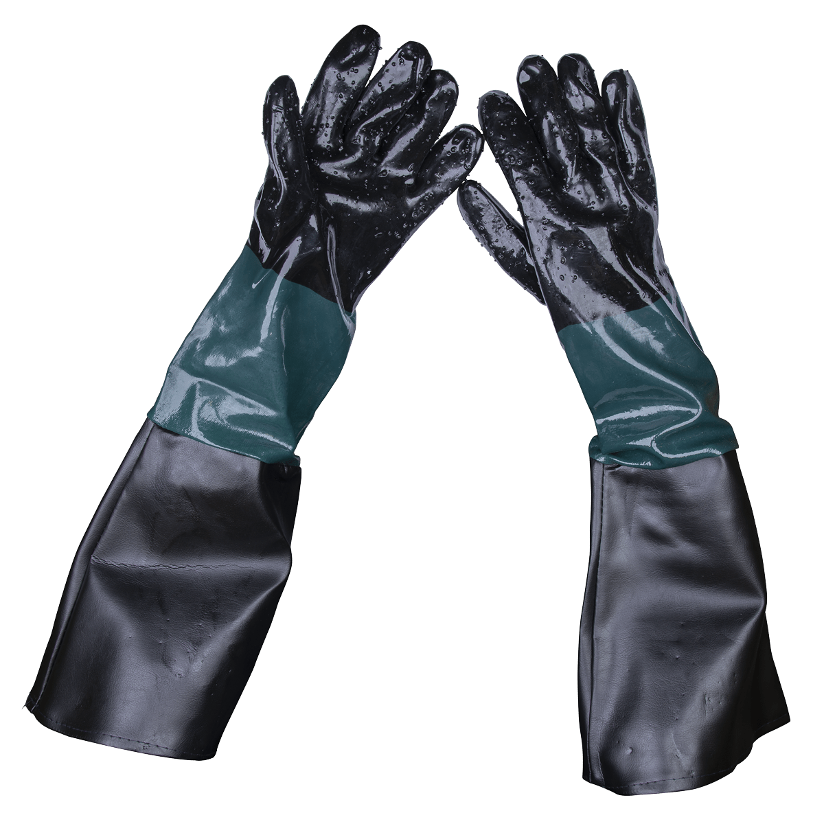 Sealey SSP41 Shot Blasting Gauntlets 585mm Cuffed Pair - SSP41 - Sealey Tools UK - Trade Counter Direct