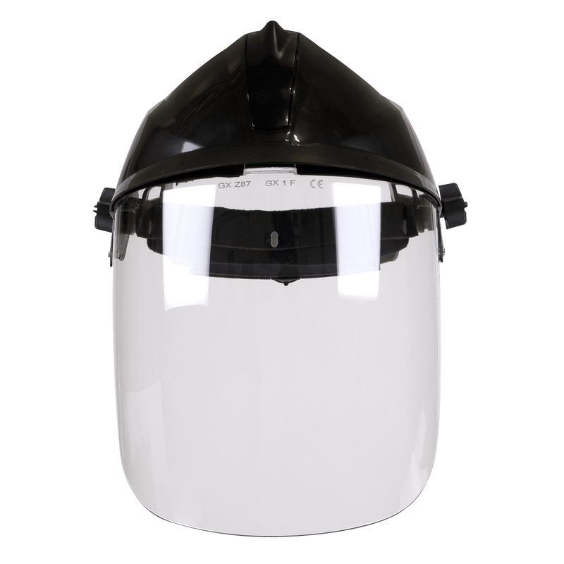 Sealey SSP78 Worksafe® Deluxe Brow Guard with Aspherical Polycarbonate Full Face Shield - SSP78 - Sealey Tools UK - Trade Counter Direct