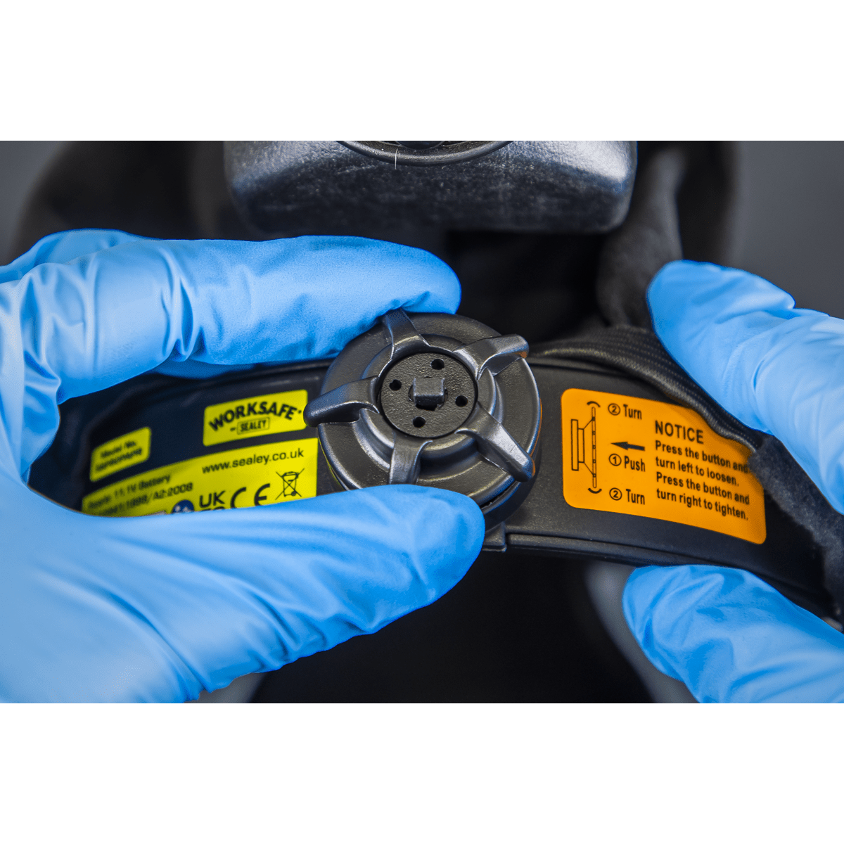 Sealey SSP80PAPR Face Shield with Powered Air Purifying Respirator (PAPR) - SSP80PAPR - Sealey Tools UK - Trade Counter Direct