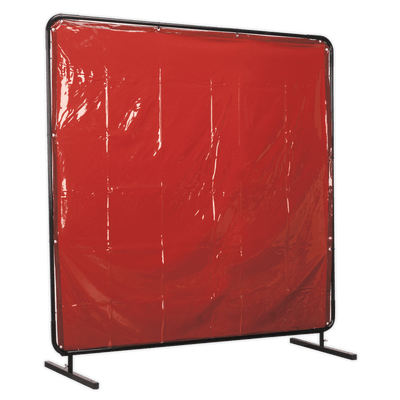 Sealey SSP992 Workshop Welding Curtain & Frame 1.8 x 1.75m - EN ISO 25980:2014 - SSP992 - Sealey Tools UK - Trade Counter Direct