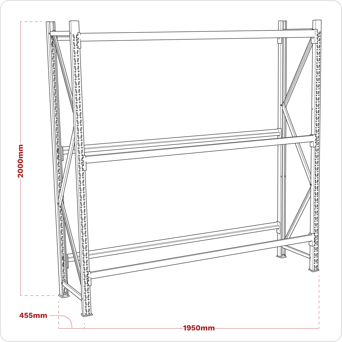 Sealey STR600 2-Level Tyre Rack 200kg Capacity Per Level - STR600 - Sealey Tools UK - Trade Counter Direct
