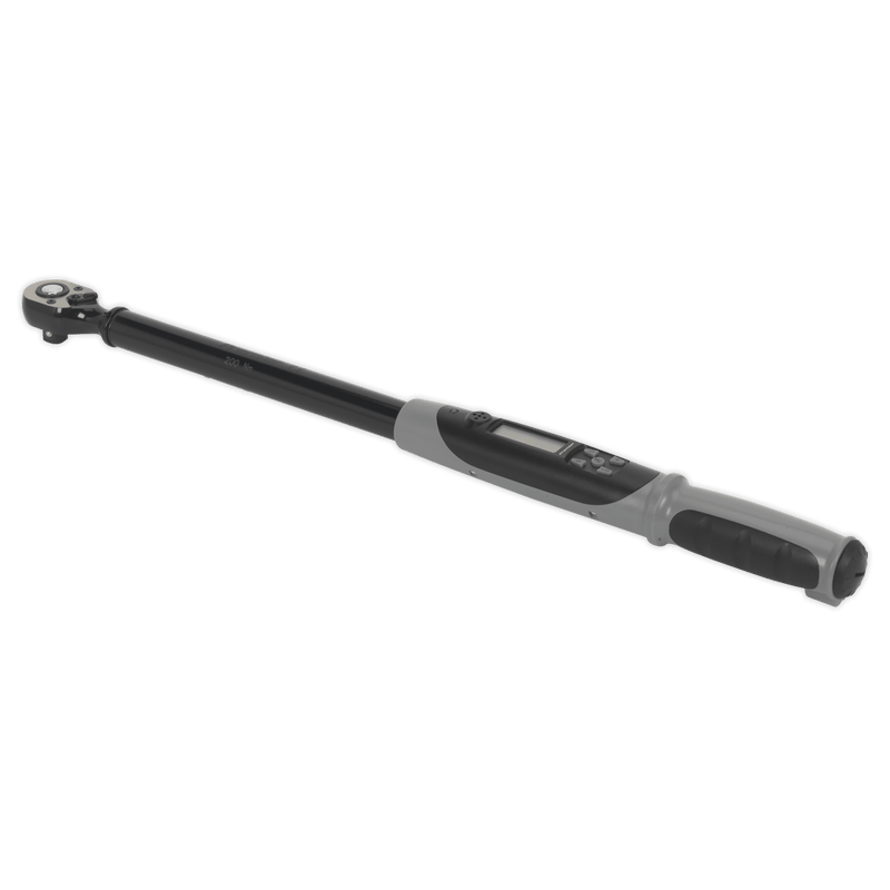 Sealey STW306B Angle Torque Wrench Digital 1/2"Sq Drive 20 - 200Nm(14.7 - 147.5lb.ft) Black Series - STW306B - Sealey Tools UK - Trade Counter Direct