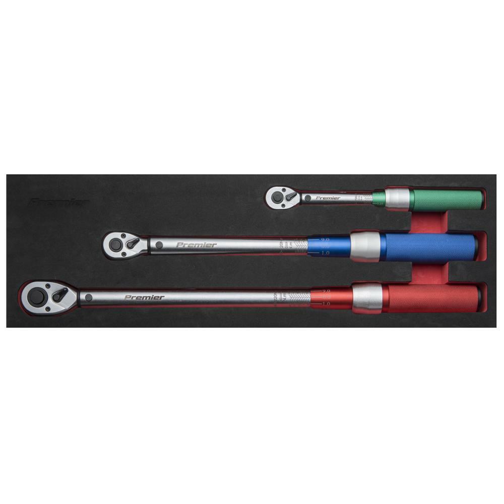 Sealey STW900SET Torque Wrench Micrometer Style 3pc Set - STW900SET - Sealey Tools UK - Trade Counter Direct