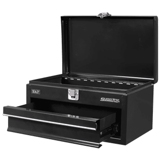 Sealey Superline Pro® Mini Toolbox with Drawer - Black - APMTB2 - APMTB2 - Sealey Tools UK - Trade Counter Direct
