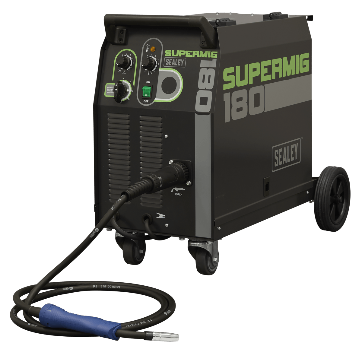 Sealey SUPERMIG180 Professional Gas/Gasless MIG Welder with Binzel® Euro Torch 180A 230V - SUPERMIG180 - Sealey Tools UK - Trade Counter Direct