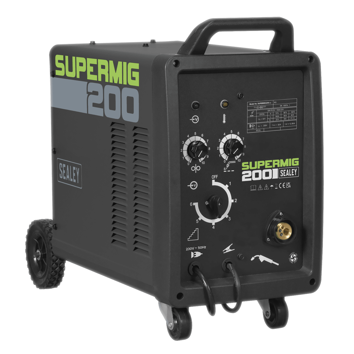 Sealey SUPERMIG200 200A Professional MIG Welder with Binzel® Euro Torch - SUPERMIG200 - Sealey Tools UK - Trade Counter Direct