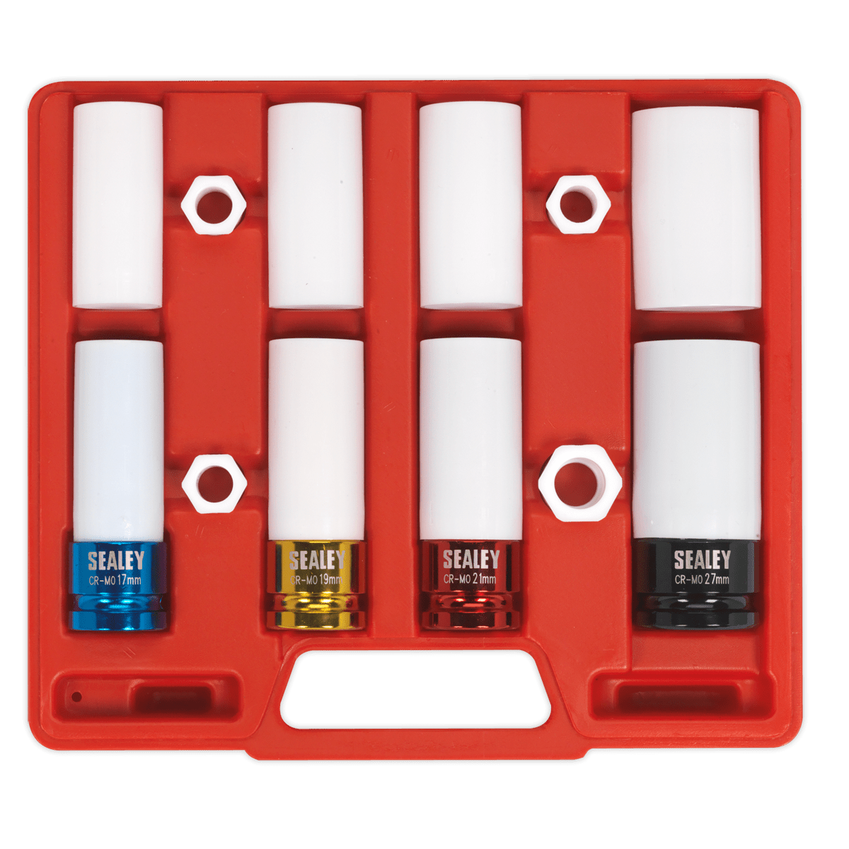 Sealey SX030 Alloy Wheel Impact Socket Set 1/2"Sq Drive 4pc - SX030 - Sealey Tools UK - Trade Counter Direct